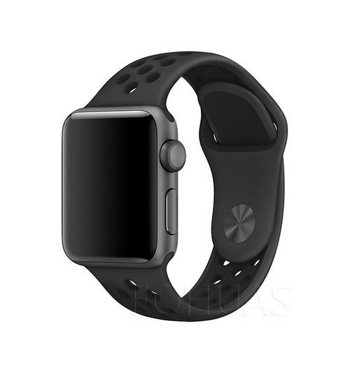 Bratara Apple watch 38 40mm SPORT silicon strap black