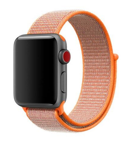 Bratara Apple watch Apple Watch 3   Watch 4 40 42mm Nylon strap orange