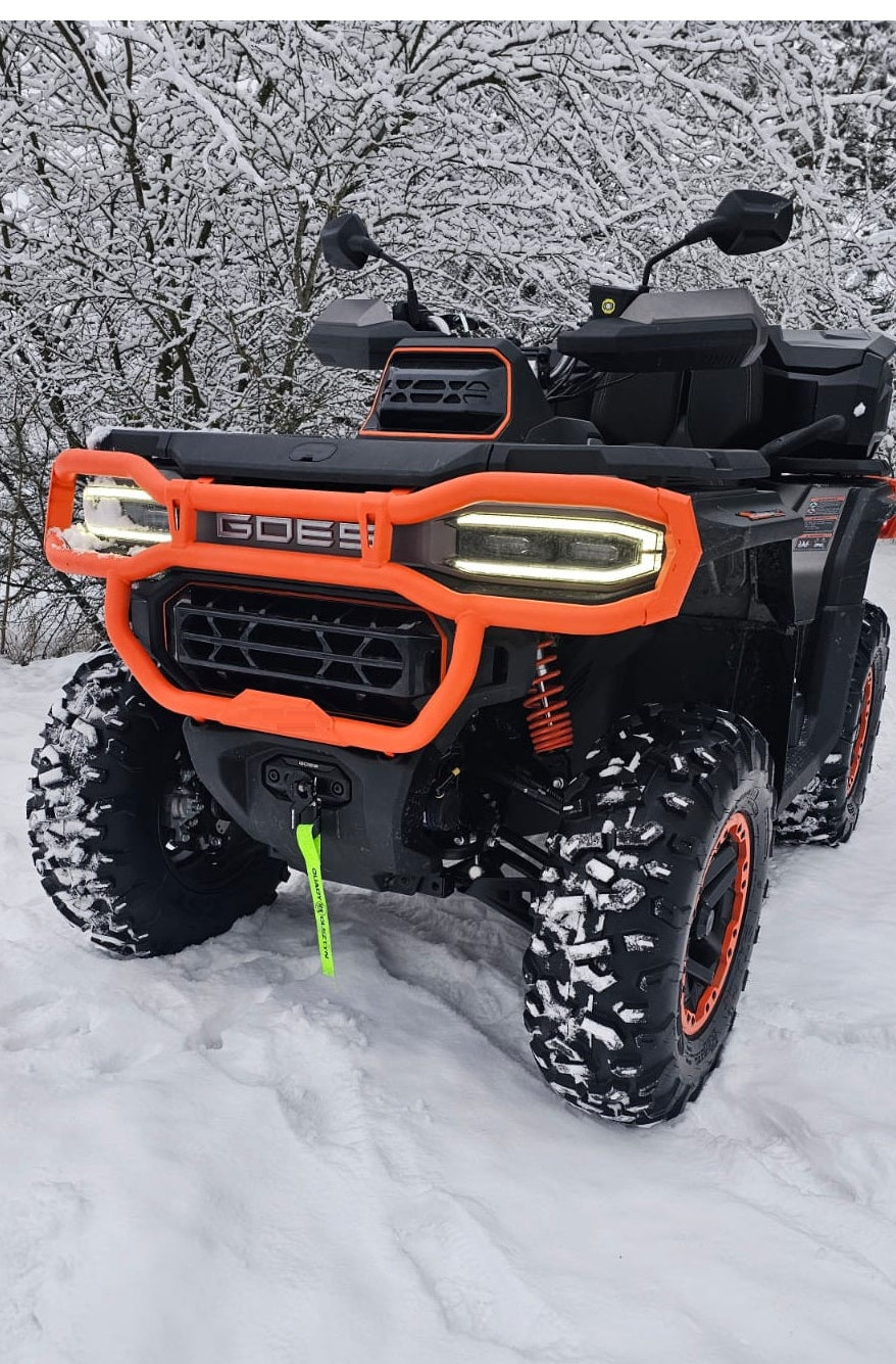 Bullbar Față GOES TERROX 1000 - Bară Protecție ATV, Oțel, Portocaliu