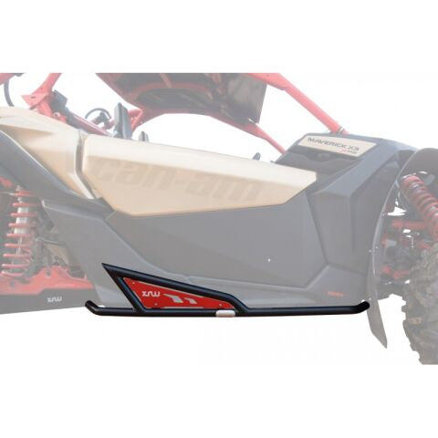 Bullbar lateral Maverick X3, Canam maverick r   Rock slider maverick X3   Protectii laterale Maverick X3 , PHD red