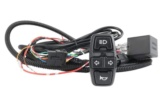 Kit Buton Semnalizare atv, led bar si claxon Polaris, Can Am, Canam cfmoto, prindere pe ghidon, buton semnalizare atv prindere pe ghidon