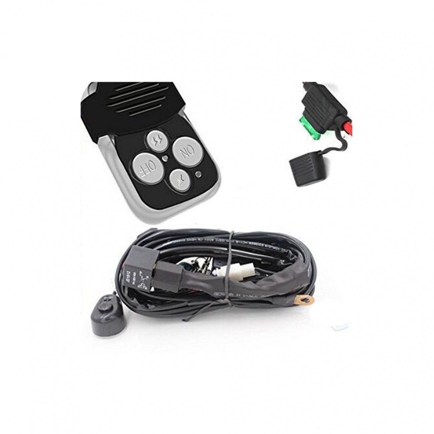 Cablaj Proiectoare Led cu telecomanda, 12v, pentru atv, utv, Polaris can am  Cf Moto  Segway