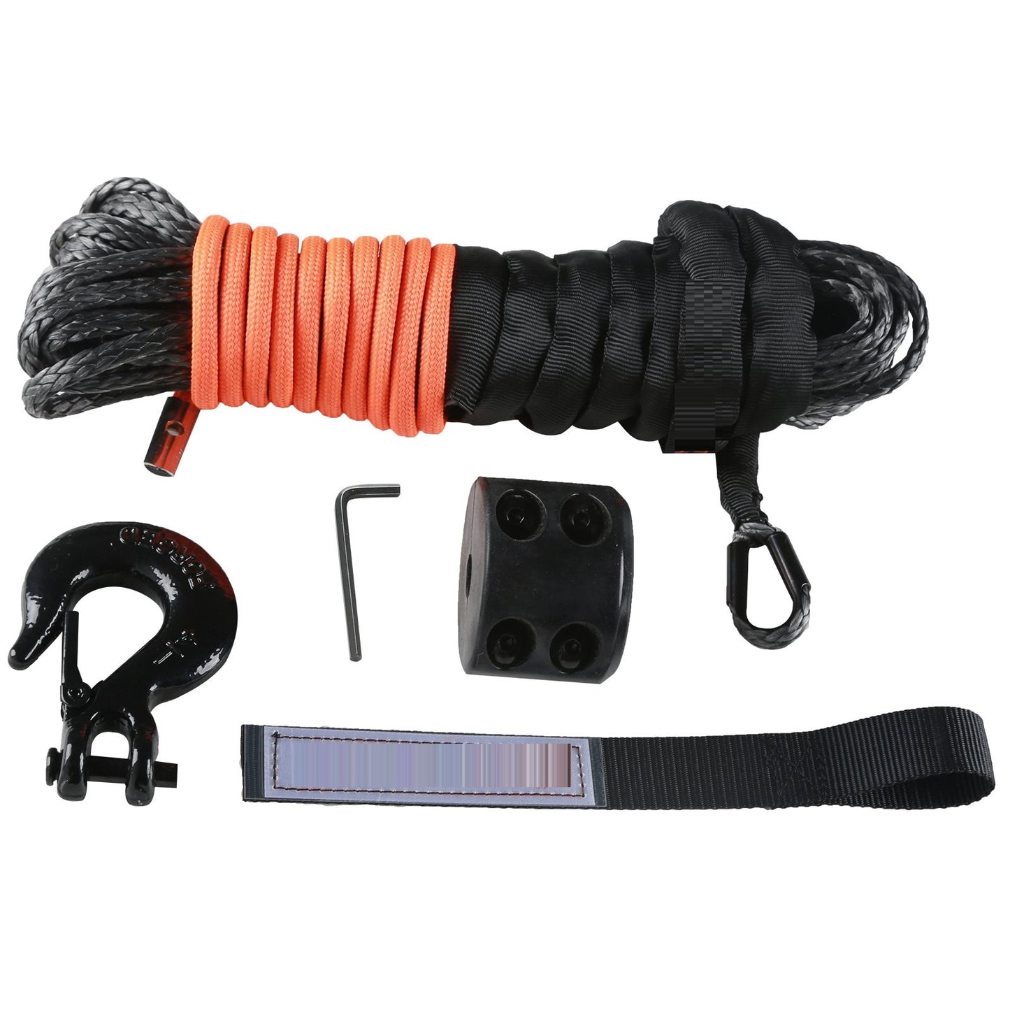 Cablu Troliu sintetic , Cablu sintetic pentru troliu 6.4mm x 15.4metri ,   sufa troliu  Can Am canam  Polaris  segway  cf moto