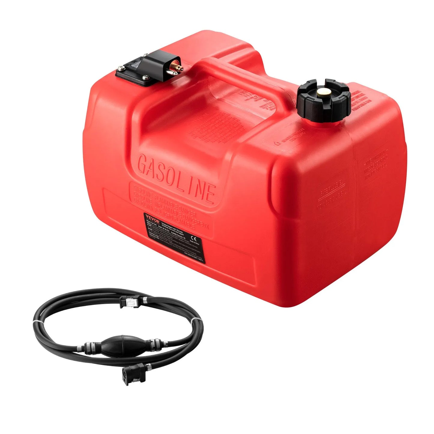Canistră Benzină 12L cu Indicator Nivel și Furtun - ATV, UTV, SSV, Off-Road, Overlanding, Barca