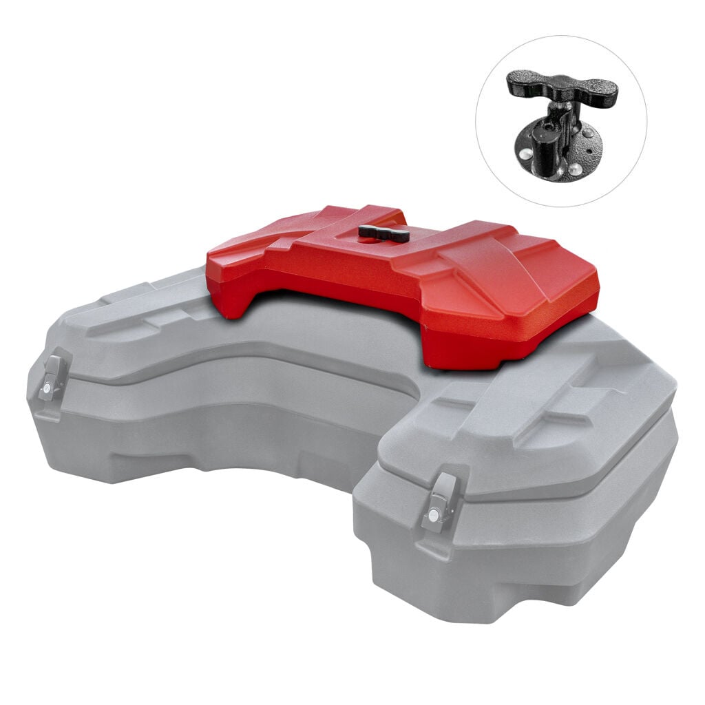 Canistră Benzină ATV SHARK 10L pentru Cutie Spate AX110 - Sistem Prindere Inclus