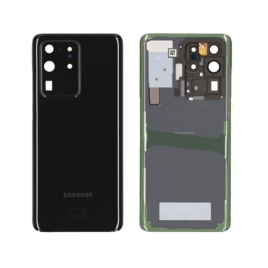 Capac spate sticla spate Samsung S20 Ultra 5G G988 Cosmic Black Negru