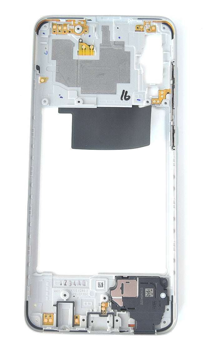 Carcasa mijloc rama Samsung Galaxy A70 A705 Alb