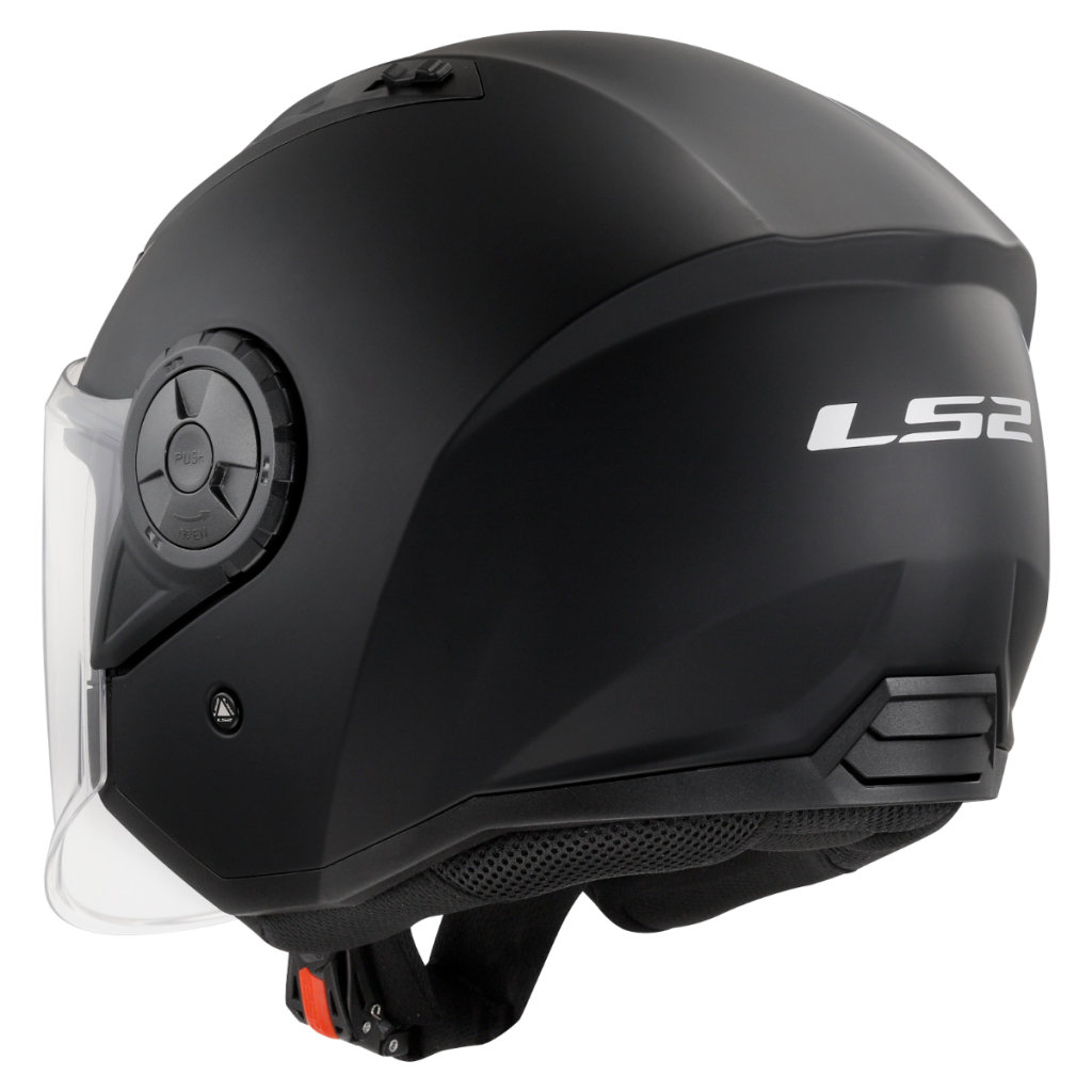 Cască Moto Jet LS2 OF616 Airflow II Negru Mat XL - Open Face, Vizieră, ECE 22.06