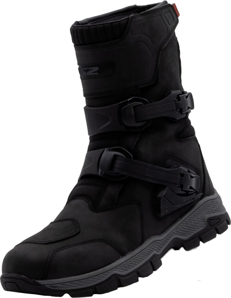 Cizme Moto Adventure LS2 Adventure Man Boots WP Black - Piele Naturală, HIPORA , Impermeabile, Touring, ATV și Off-Road