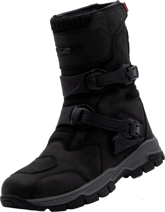 Cizme Moto Adventure LS2 Adventure Man Boots WP Black - Piele Naturală, HIPORA , Impermeabile, Touring, ATV și Off-Road