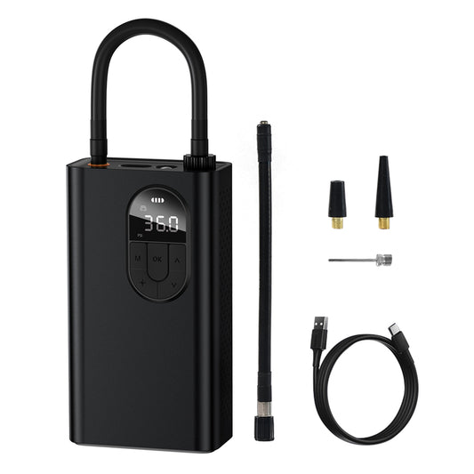 Compresor portabil Bicicleta trotineta atv   compresor auto pe baterie, 8Bar fara fir 2500mAh 54W black (CRNL040001