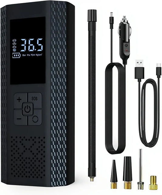 Compresor Auto pe baterie 3in1 Power bank 2000mAh, Lanterna   ATV   UTV   Sidebyside   Canam   Polaris   CF Moto   Segway   Can Am ,