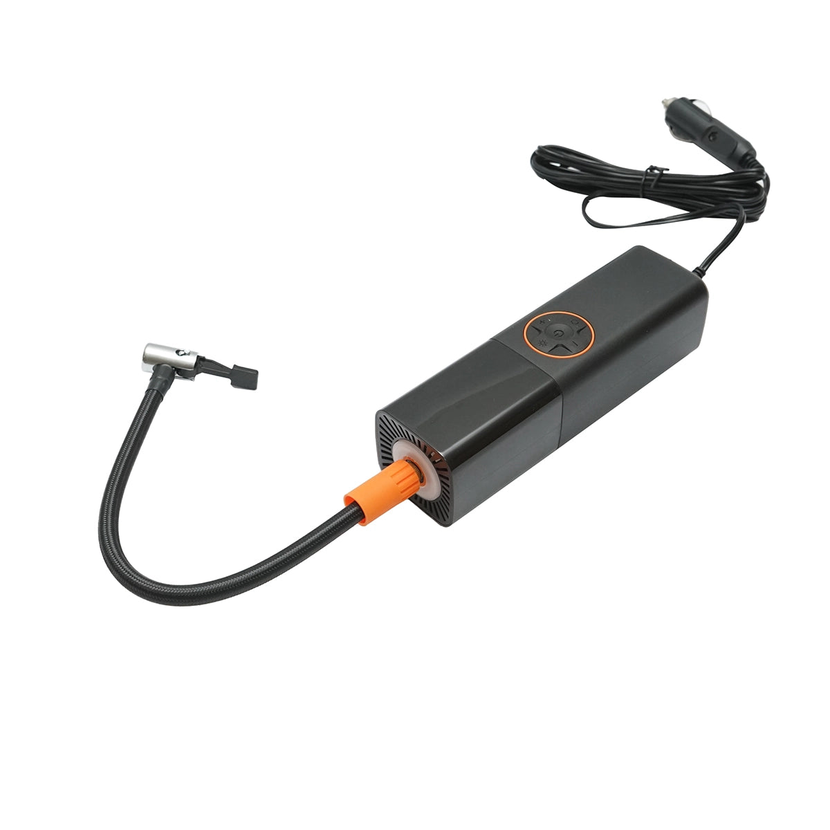 Compresor Auto Portabil Digital 12V 70W cu Afișaj LED, Oprire Automată, Lanternă LED și Accesorii Incluse