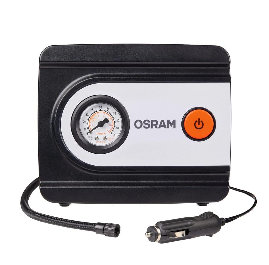 Compresor auto portabil OSRAM TYREinflate 611 Essential, 12V, 6,9 bar, manometru analogic