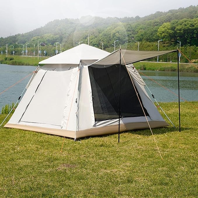 Cort de camping 4 Persoane - Un spatiu confortabil pentru aventurile tale!