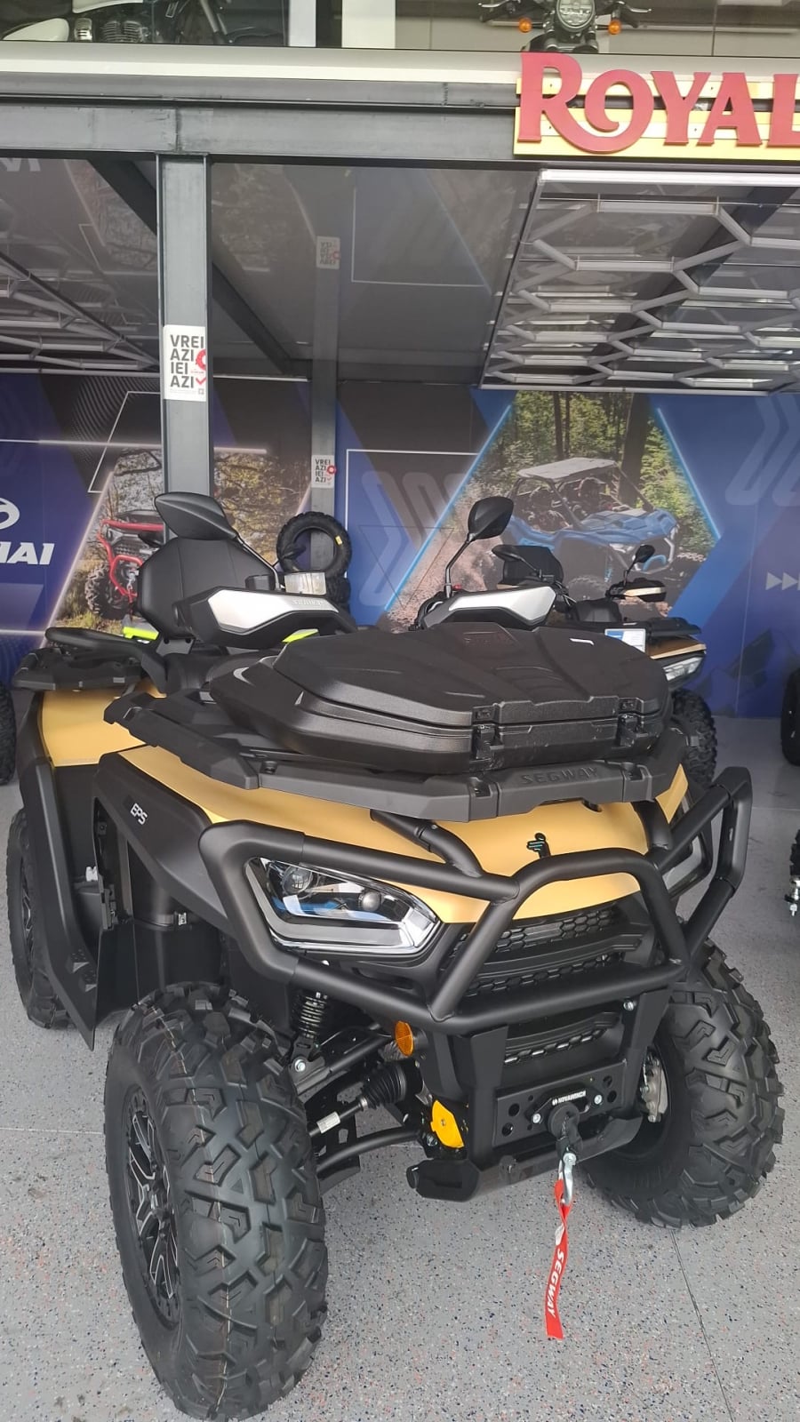 Cutie Față ATV Segway AT10 SHARK 40L - Portbagaj Frontal universal, se potriveste la majoritatea atv-urilor