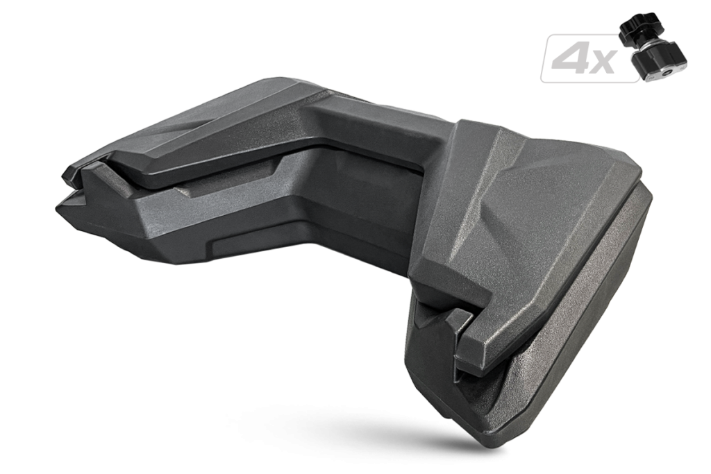 Cutie Spate ATV CFMOTO 625   X6 SHARK AX90 - 90L, Spătar, Portbagaj Off-Road