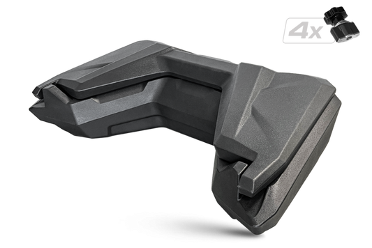 Cutie Spate ATV CFMOTO 625   X6 SHARK AX90 - 90L, Spătar, Portbagaj Off-Road
