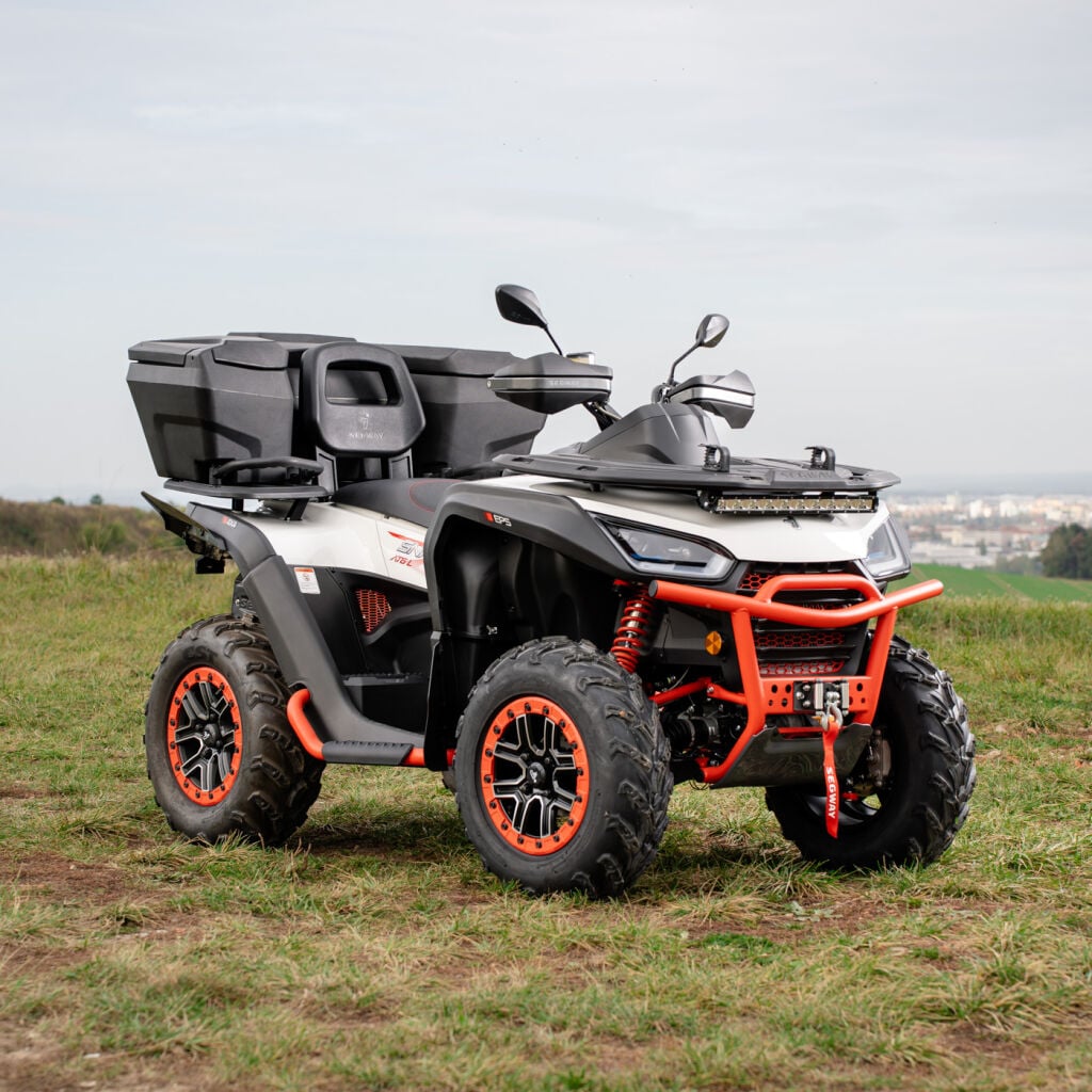 Cutie Spate ATV Segway AT5 AT6 SHARK AX165 165 Litri - Ladă ATV Mare cu Prindere Rapidă