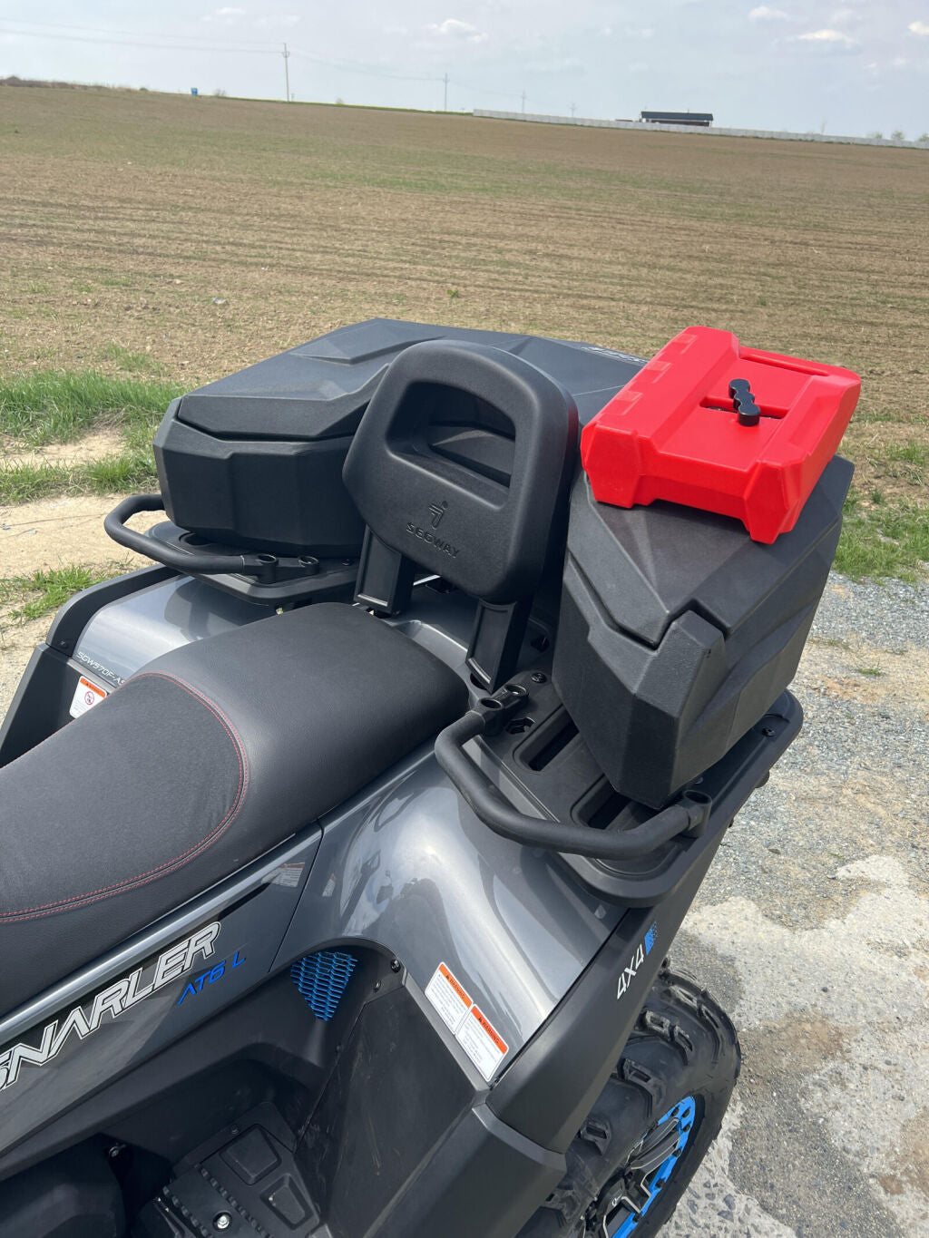 Cutie Spate ATV SHARK AX105 105L CFMOTO CFORCE 850 1000 X850 X1000, Impermeabilă, Prindere Rapidă
