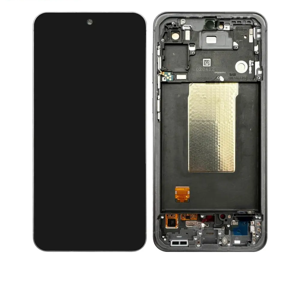 Display cu Touchscreen Samsung Galaxy A56 A566, cu Rama, Negru, Original Service Pack