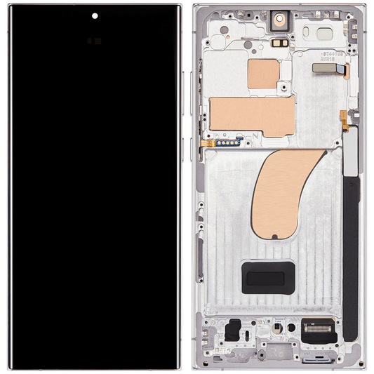 Display Ecran Samsung Galaxy S23 Ultra S918 Sky Blue OLED Compatibil cu Rama Touchscreen Complet
