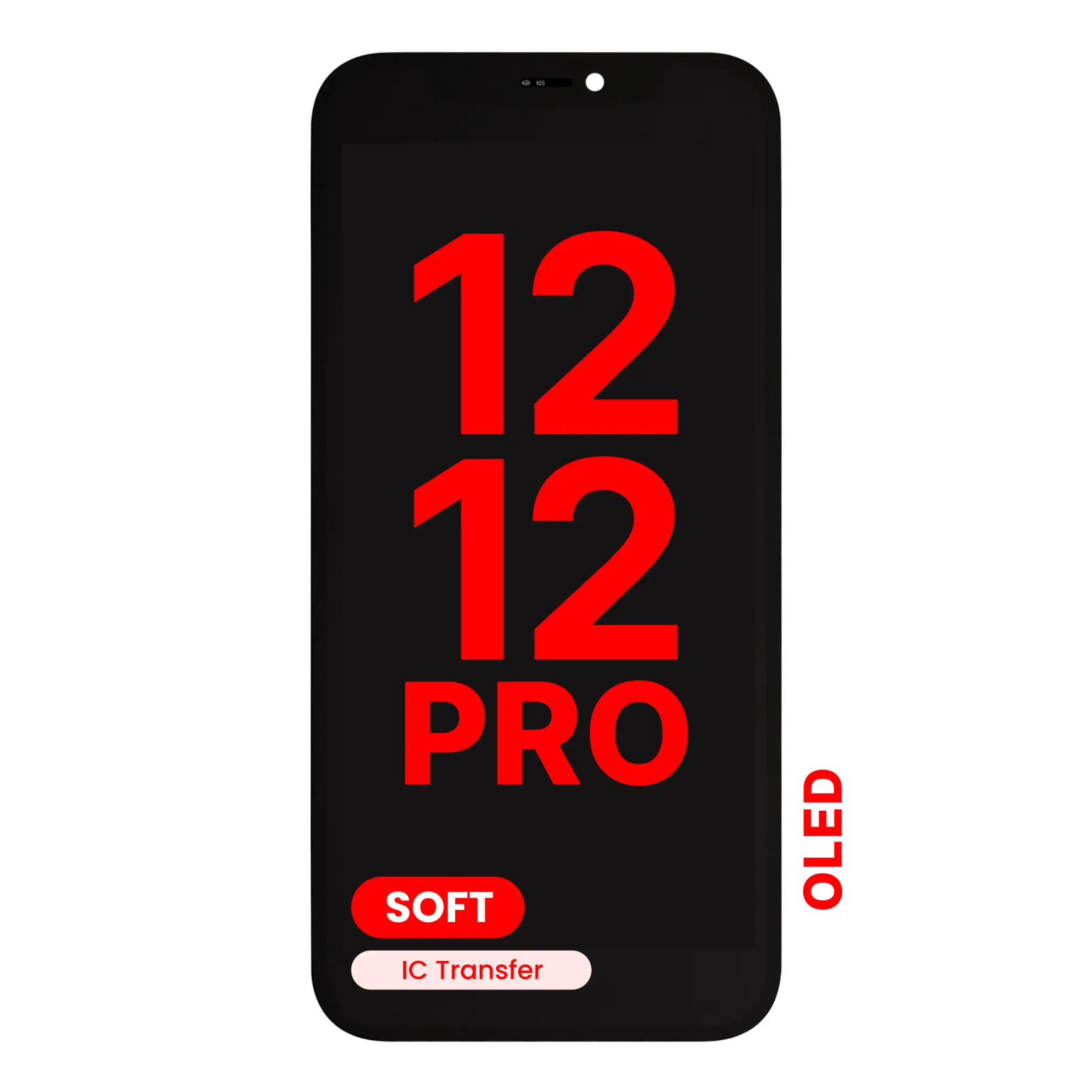 Display iPhone 12   12 Pro Premium Soft OLED cu Touchscreen și Ramă