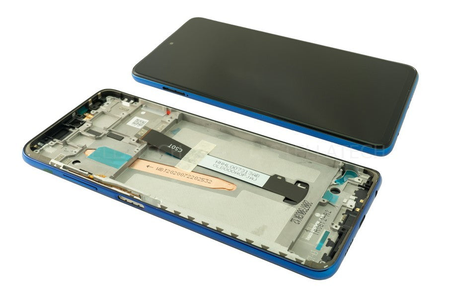 Display Xiaomi Poco X3   X3 NFC cu Rama Blue Original Service Pack