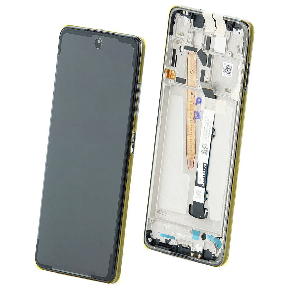 Display Xiaomi Poco X3 Pro Tarnish Cu rama Original Service Pack, M2102J20SG, M2102J20SI
