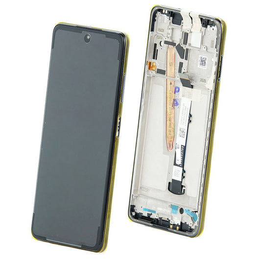 Display Xiaomi Poco X3 Pro Tarnish Cu rama Original Service Pack, M2102J20SG, M2102J20SI
