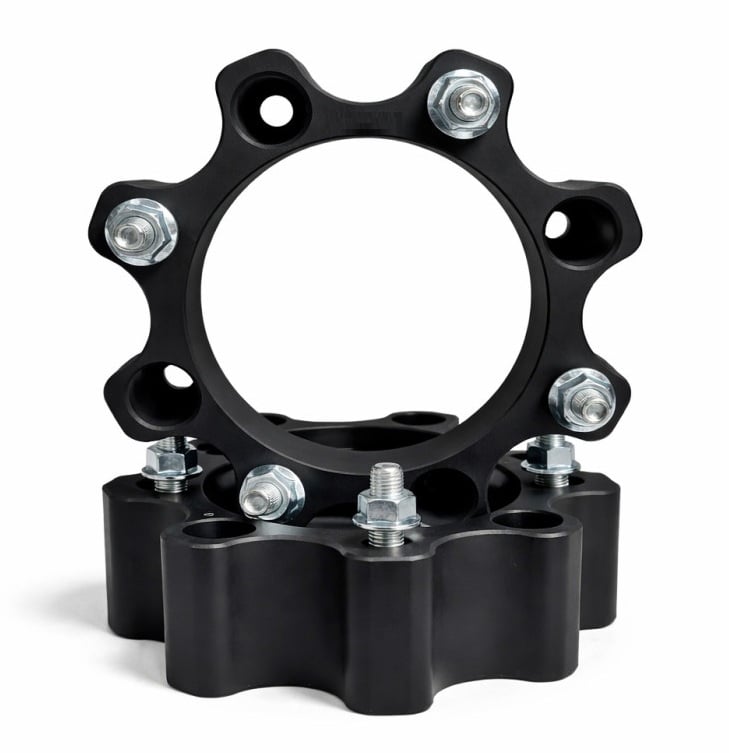 Distantiere ATV 50mm 4x136 Can-Am, Centrare 120, Set 2 Bucati, Aluminiu Forjat, Negru (M10x1.25)