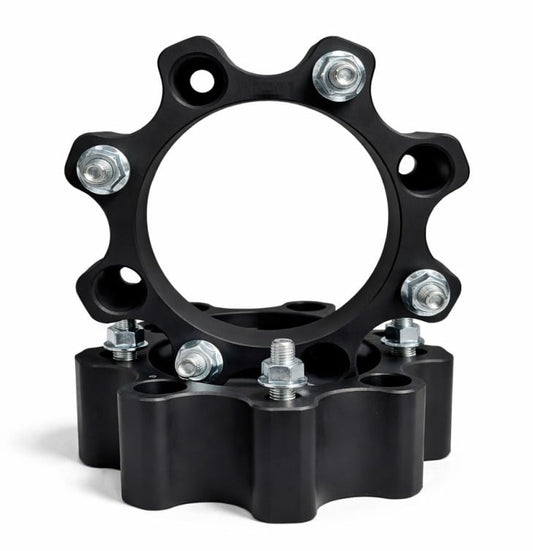 Distantiere ATV 50mm 4x136 Can-Am, Centrare 120, Set 2 Bucati, Aluminiu Forjat, Negru (M10x1.25)
