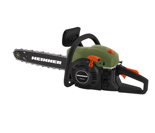 Drujba (motofierastrau) cu lant pe benzina Heinner VMF004, 2.4 CP, 45 CC, 1800 W, 40 cm lungime lama, easy start, 0.56 l benzina