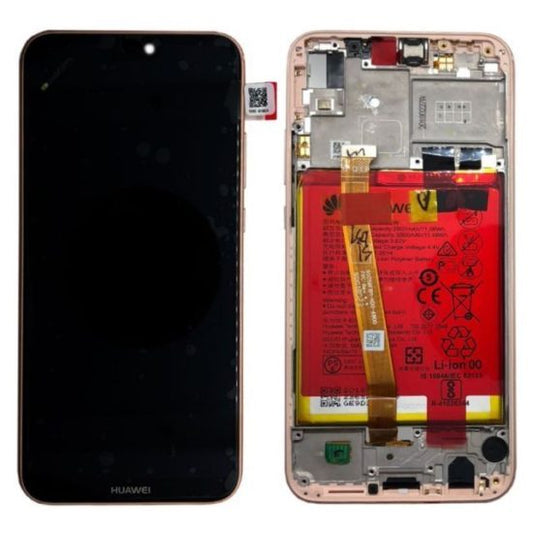 Ecran Display Huawei P20 Lite Service Pack + Rama + Acumulator + difuzor Original GOLD