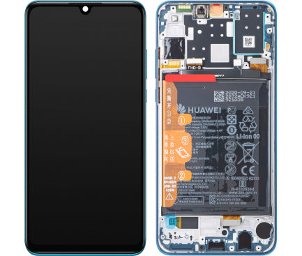 Original Ecran Display Huawei P30 Lite 2019 Service Pack + Acumulator, Blue, MAR-LX1   MAR-LX1A   MAR-L21