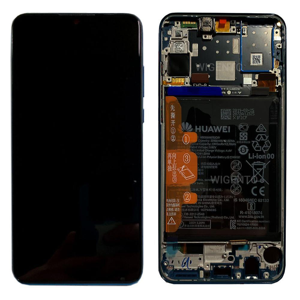 Ecran Display Huawei P30 Lite 2020 MAR-L21MEA Service Pack + Acumulator, Negru