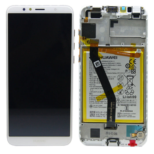 Display Huawei Y6 2018 cu acumulator si rama Service Pack ALB