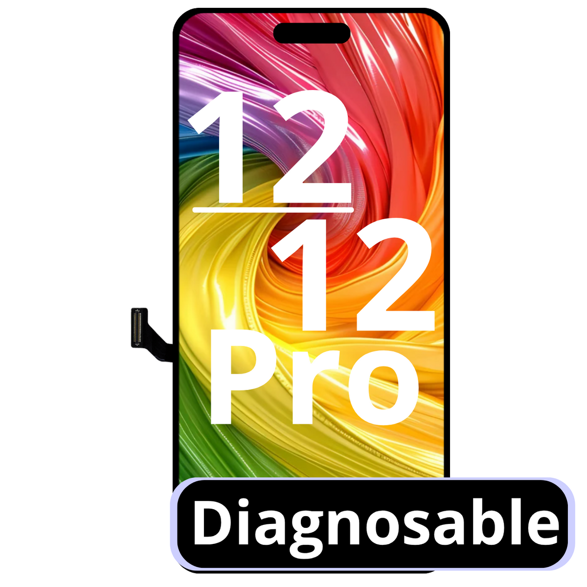 Ecran Display iPhone 12   iPhone 12 Pro, Soft OLED, Fara eroare in meniu