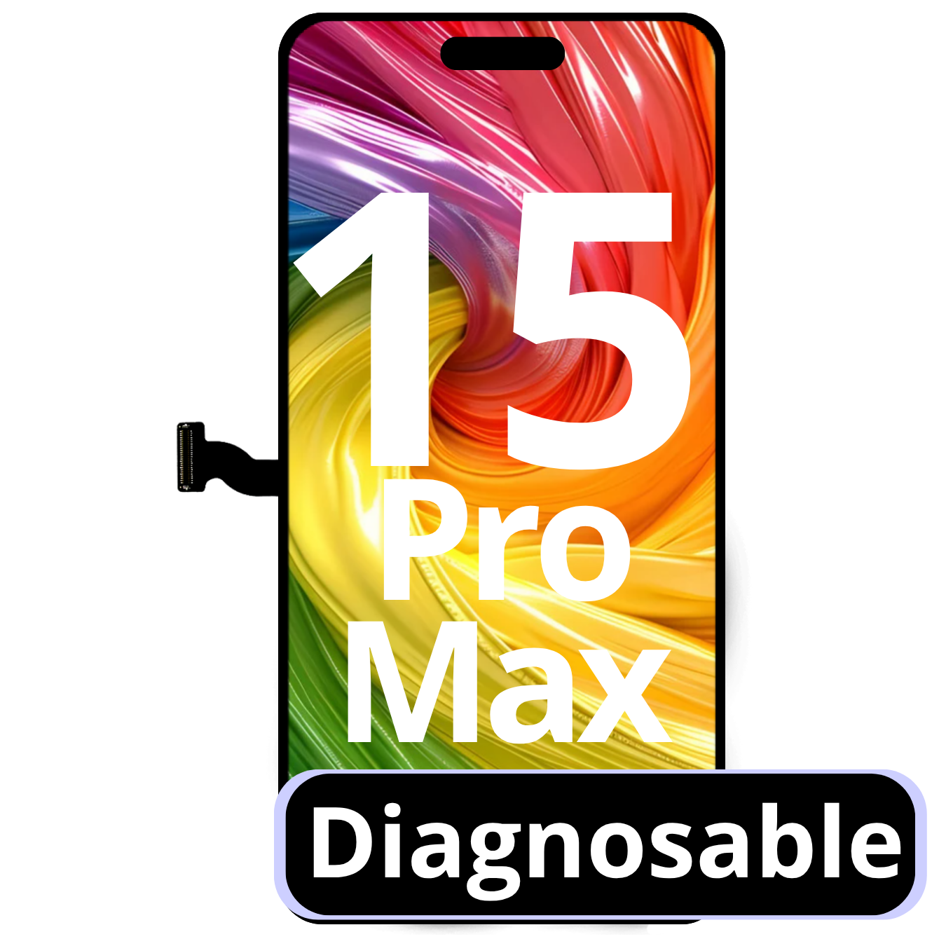 Ecran Display iPhone 15 PRO MAX , Soft Oled, 120hz - Diagnostic suport