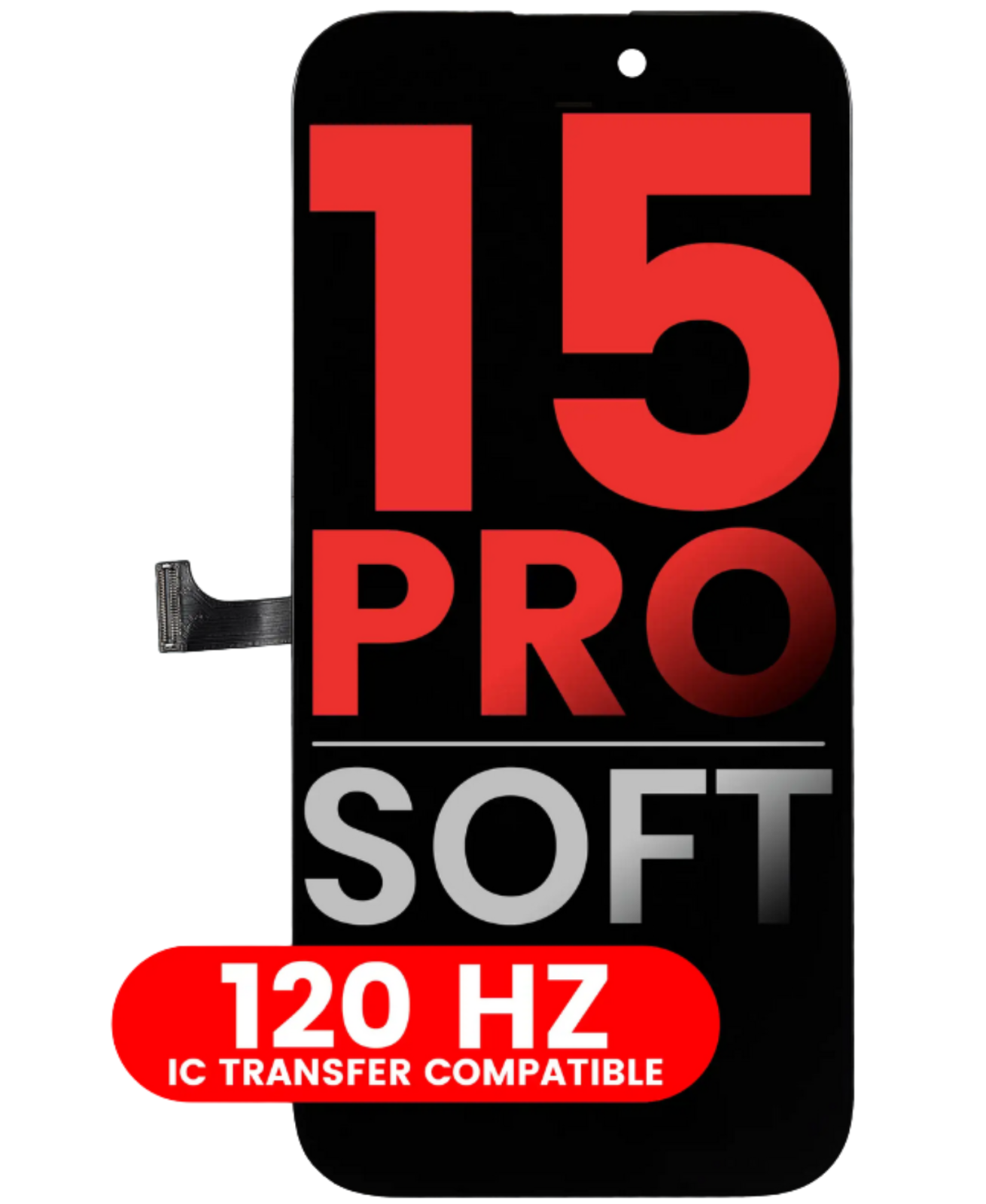 Ecran Display iPhone 15 PRO, Soft Oled, 120hz,