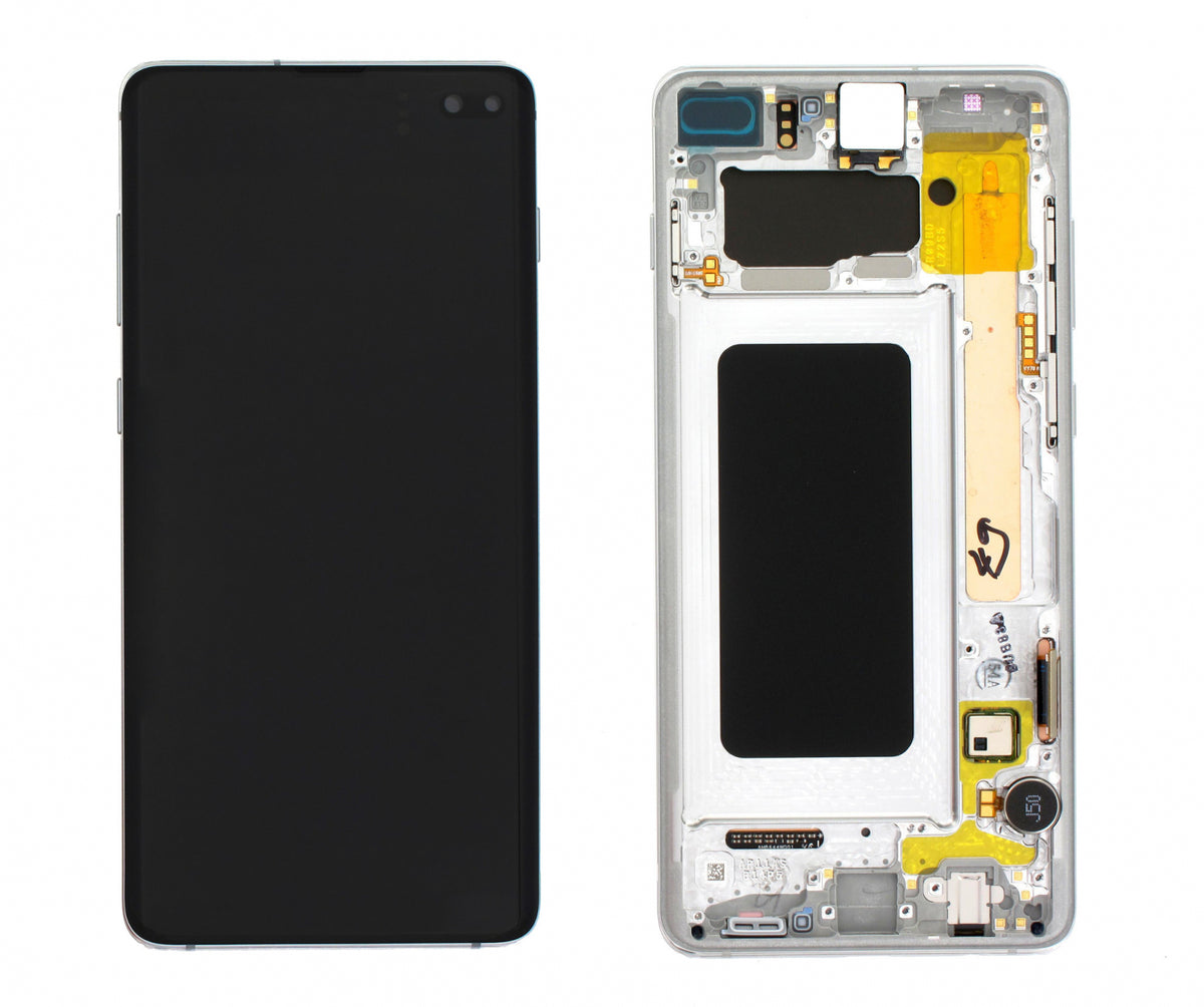 Display Samsung S10 Plus G975 Ceramic White alb GH82-18850J ECRAN