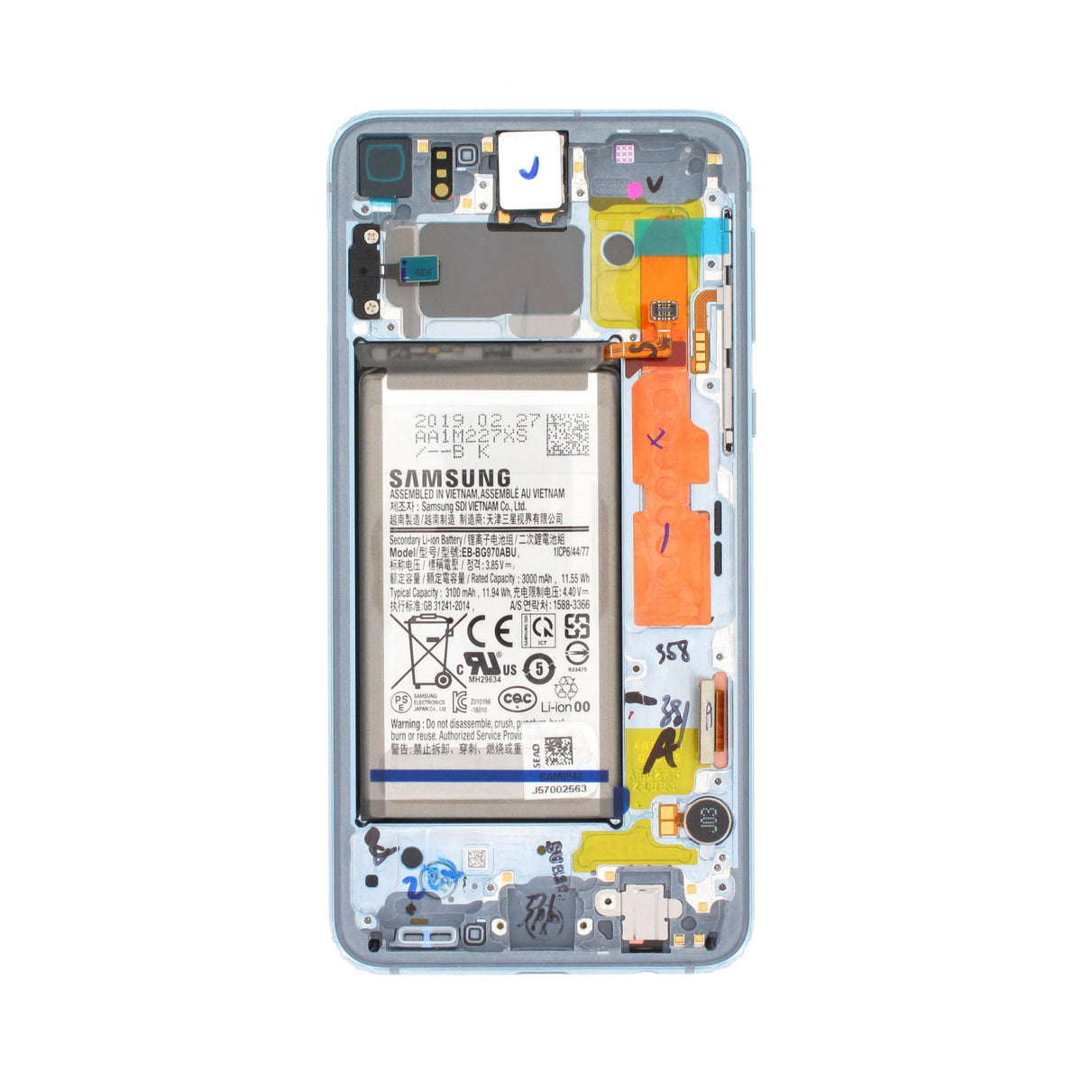 Ecran Display Samsung S10e G970 Prism Blue GH82-18852C