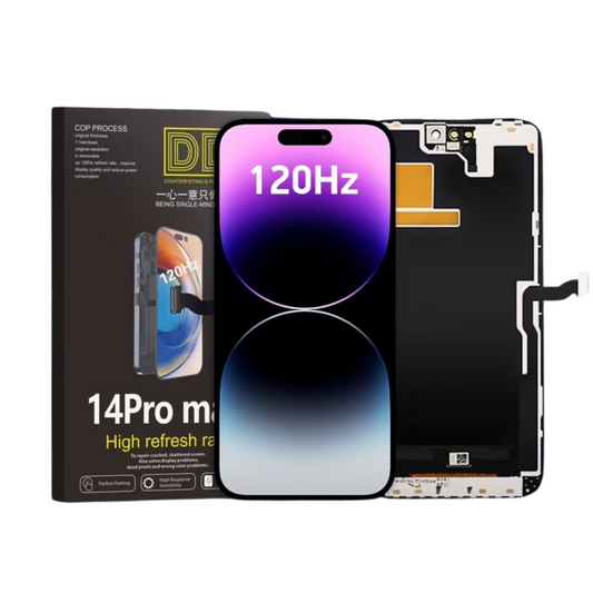Ecran iPhone 14 Pro Max, Soft Oled, 120 Hz, Transfer IC, Ultimate Premium
