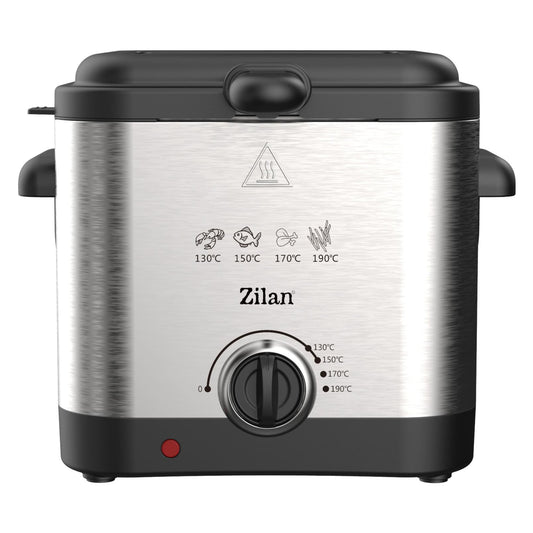 Friteuză cu Aer Cald 1000W, Capacitate 1.5 Litri, Control Temperatură și Timer