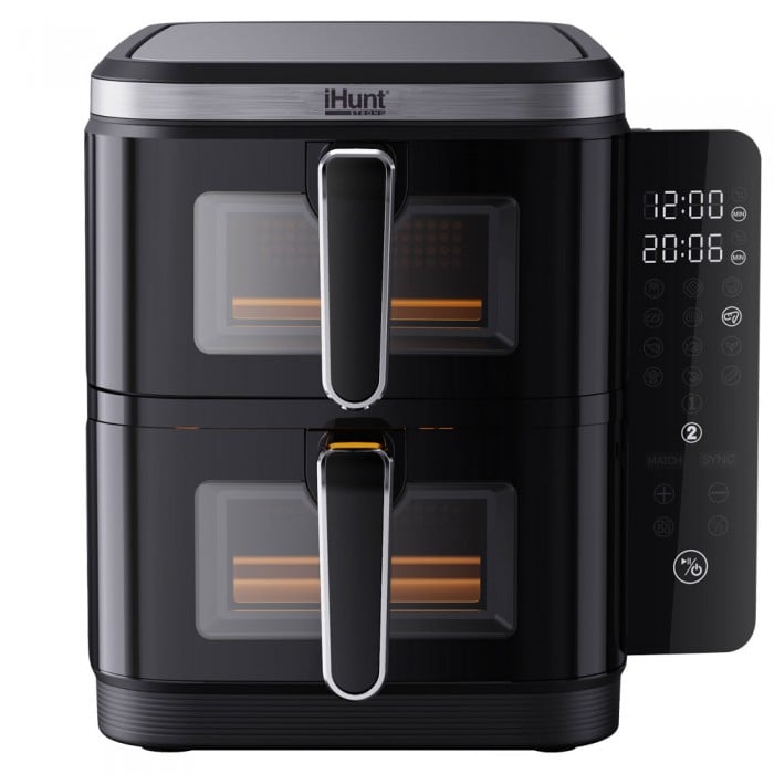 Friteuza cu aer cald iHunt Bro Air Fryer 11L Dual Stack