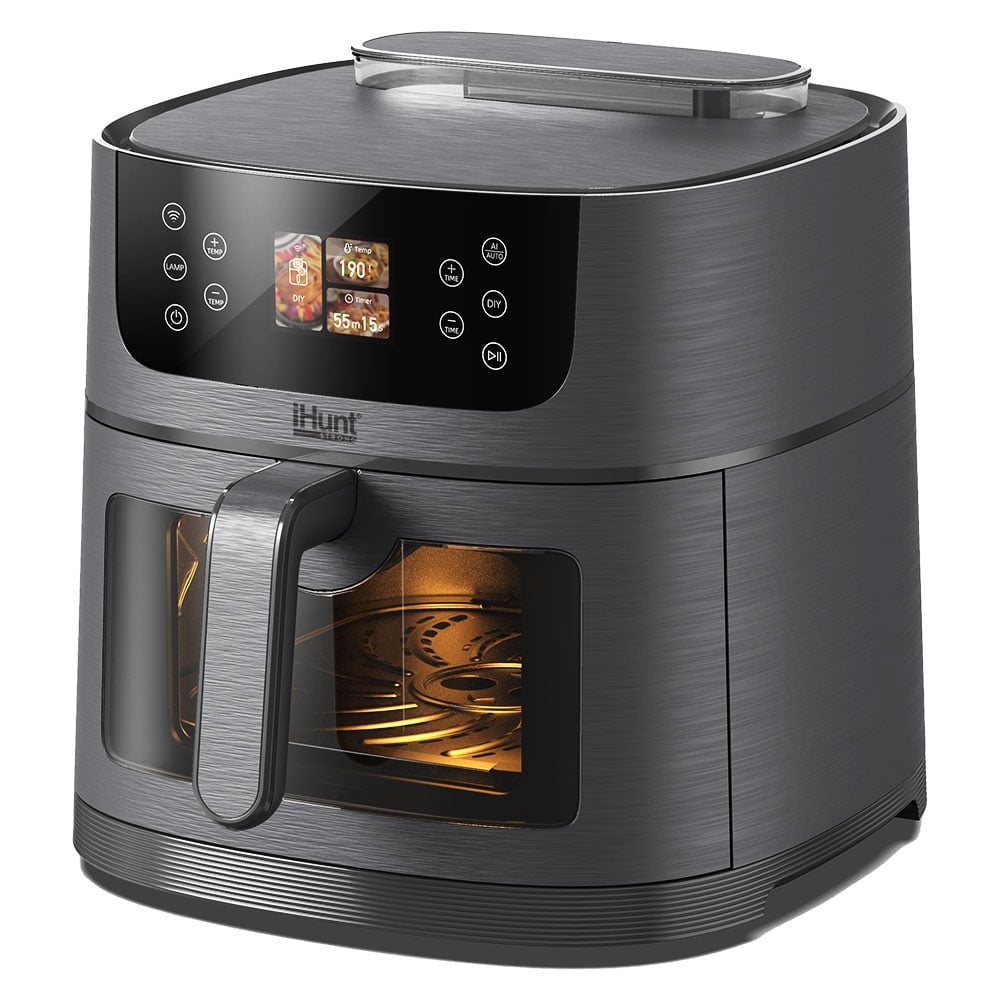 Friteuza cu aer cald, Abur, rotisor si inteligenta artificiala iHunt Bro Air Fryer AI Steam