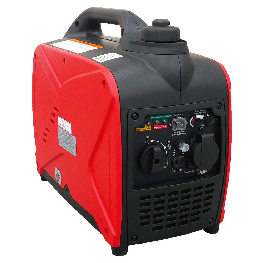 Generator de Curent Tip Inverter, 1.1 KW, Priza 220V, Iesire 12V, Autonomie 4 ore, Camping, offroad, pescuit