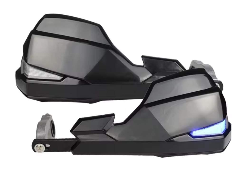 Handguard Universal LED cu Semnalizare Integrată - Protecții Mâini Moto, ATV, Enduro și Adventure 12V