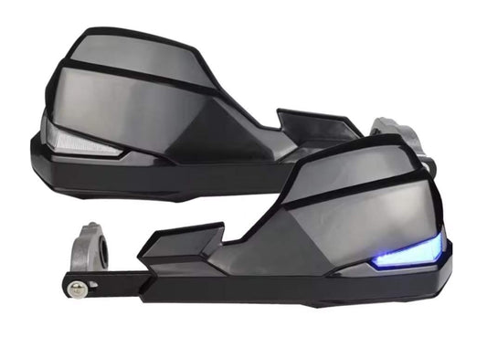 Handguard Universal LED cu Semnalizare Integrată - Protecții Mâini Moto, ATV, Enduro și Adventure 12V