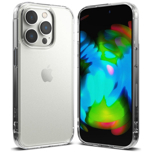 Husa iPhone 14 PRO , Ringke Fusion TPU Cover with Gel Frame for iPhone 14 Pro translucent (FM641E52)